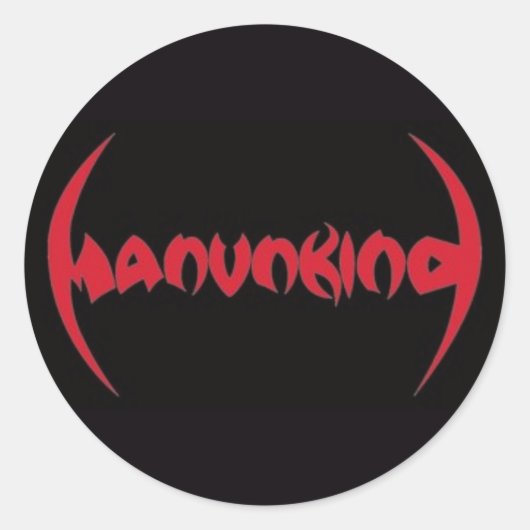 LOGO DE MANUNKINKIND STICKER ROND 3" (Devant)