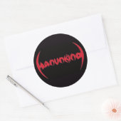 LOGO DE MANUNKINKIND STICKER ROND 3" (Enveloppe)