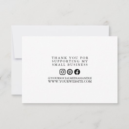 Logo de marque de Merci simple (Dos)