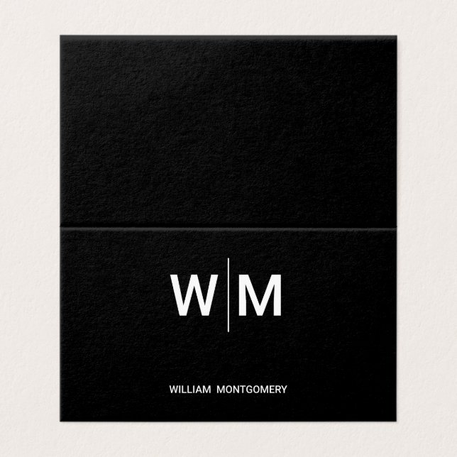 Logo de marque noire | Entreprise (Outside Unfolded)