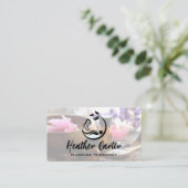 Logo de massage | Spa Huiles Salines Carte de visi (Debout devant)