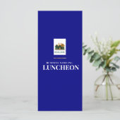 Logo de menu d'événement élégant pour mariage d'en (Debout devant)