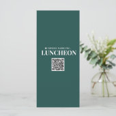 Logo de menu pour événement élégant sarcelle Maria (Debout devant)