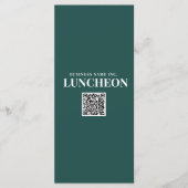 Logo de menu pour événement élégant sarcelle Maria (Devant)