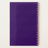 Logo de Monogramme d'or violet moderne Motif Carré (Dos)