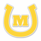 Logo de monogramme personnalisé autocollant de voi (Devant)