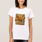 Logo de Mosaïque Rétro du T-shirt Ginkgo Leaf (Devant)