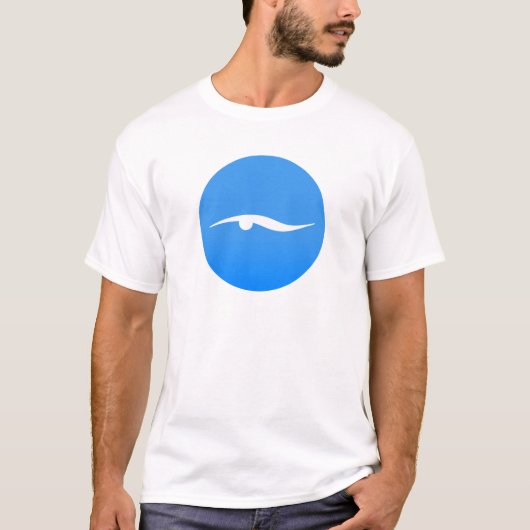 Logo de natation sur T-shirt (Devant)