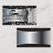 Logo de nettoyage automatique | Carte de visite de (Devant / Derrière)