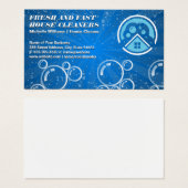 Logo de nettoyage de la maison | Bulles (Devant & derrière)