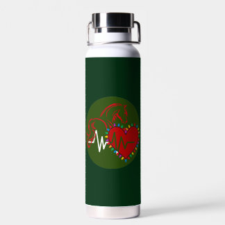 Logo de Noël de bouteille d'eau