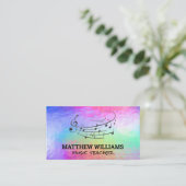 Logo de notes musicales | Fiches de musique Carte  (Debout devant)