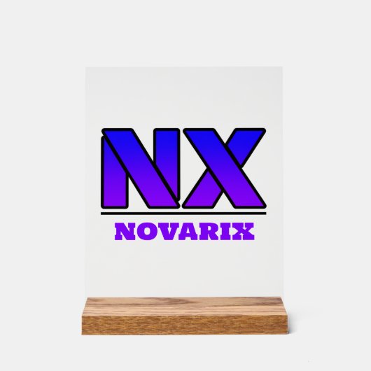Logo de Novarix Acrylique (Recto)