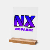 Logo de Novarix Acrylique (Angle)
