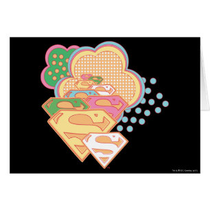 Logo de nuage coloré Supergirl