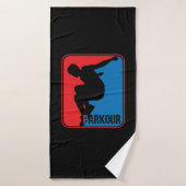 Logo de Parkour (Serviette de bain)