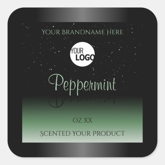 Logo de Parties scintillant douce Étiquettes de pr (Devant)