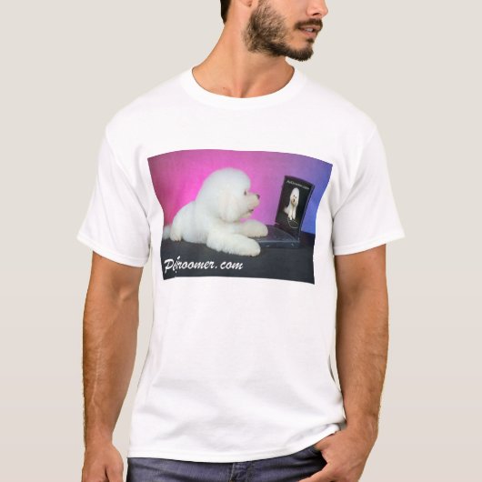 Logo de PetGroomer.com du T-shirt des hommes (Devant)