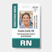 Logo de photo de badge d'identification d'infirmiè (Avant)