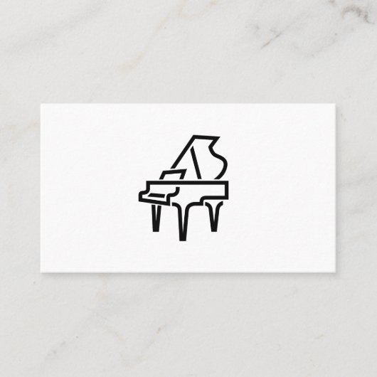 Logo de piano - Cartes de visite (Devant)