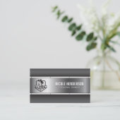 Logo de remise en forme | Carte de visite industri (Debout devant)