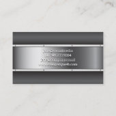 Logo de remise en forme | Carte de visite industri (Dos)