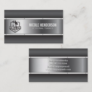 Logo de remise en forme Carte de visite industri