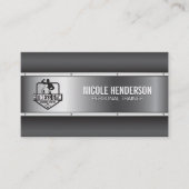 Logo de remise en forme | Carte de visite industri (Devant)