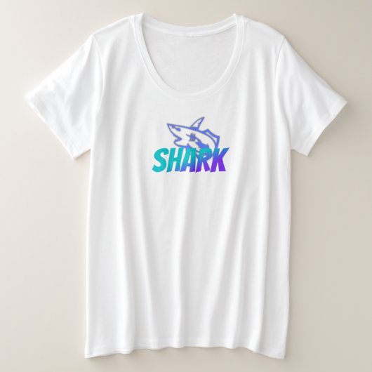 Logo de requin à dégradé féroce | Océan audacieux (Design devant)