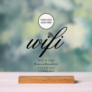 Logo de réseau Wifi et mot de passe
