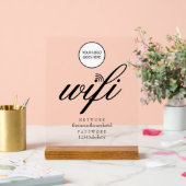 Logo de réseau Wifi et mot de passe (Mariage)