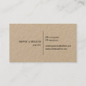 Logo de rose de boussole russe carte de visite kra (Dos)