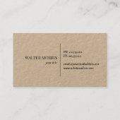 Logo de rose de boussole russe carte de visite kra (Dos)