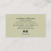 Logo de savon artisanal | Carte de visite d'embarc (Dos)