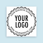 Logo de sceau de certificat tampon en caoutchouc r