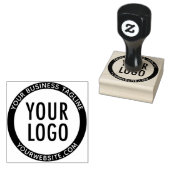 Logo de société d'entreprise de tampon en caoutcho (Tamponné)