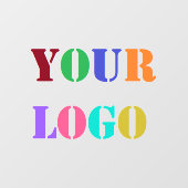 Logo de société personnalisé Autocollant de fenêtr (Feuille)