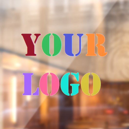 Logo de société personnalisé Autocollant de fenêtr (Feuille 2)