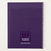Logo de Sophisticated Eggplant Purple Square monog (Dos)