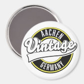 Logo de style vintage de Dortmund, aimant (Recto/Verso)