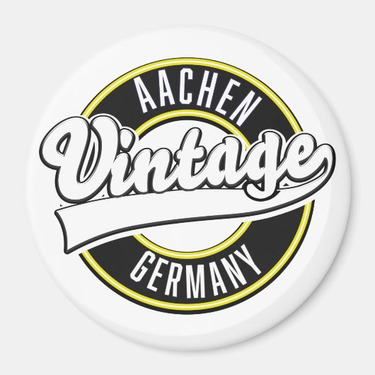 Logo de style vintage Dortmund, aimant (Devant)
