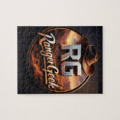Logo de style western Range geek puzzle (Horizontal)