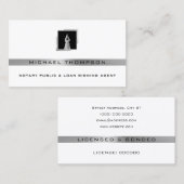 Logo de stylo professionnel moderne carte de visit (Devant / Derrière)