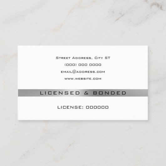 Logo de stylo professionnel moderne carte de visit (Dos)