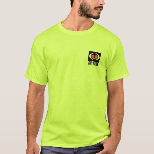 Logo de T-shirt de VERT de SÉCURITÉ de SKYWARN et (Devant)