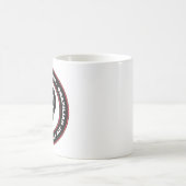 Logo de tasse de café de RAM, noir et rouge (Centre)