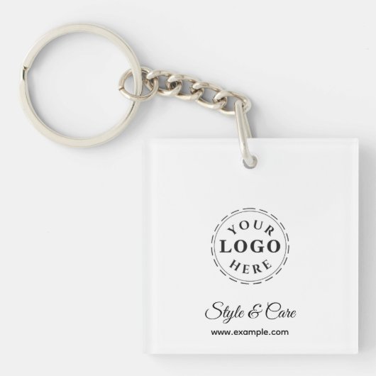 Logo de texte unique marque porte-clés élégant per (Devant)