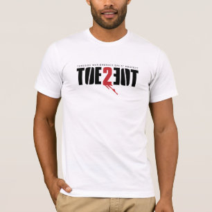 Logo de TOE2TOE sur le T-shirt BLANC