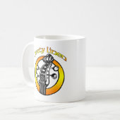 Logo de toile sale de tasse orange et jaune (Devant gauche)
