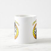 Logo de toile sale de tasse orange et jaune (Centre)